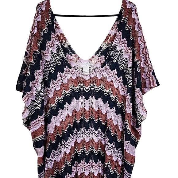 Free People Beach Wave Crochet Knit Poncho One Size Dress - Picture 4 of 6